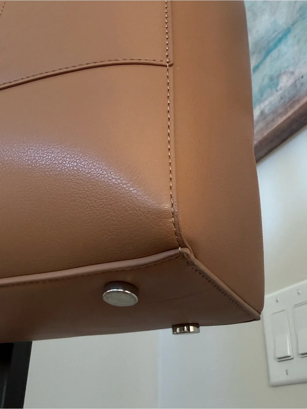 CALPAK Haven 16 Laptop Tote Bag Toffee Brown Tan Work Travel Commuter Office